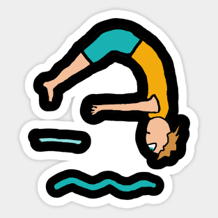 Diving Sticker